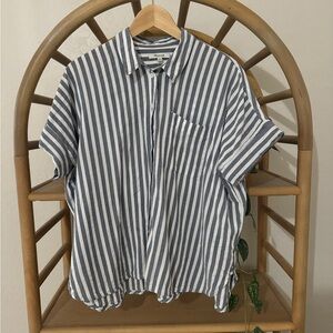 Madewell button down blouse, cuffed sleeves